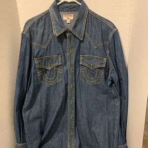True Religion Long sleeve denim shirt